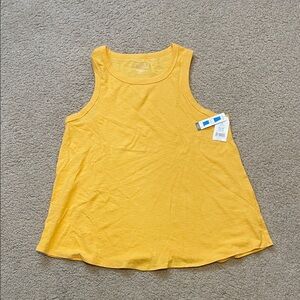 New Time and Tru Mustard Yellow Tank Top